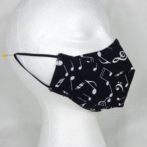 Super Cool Handmade Face Mask kids 5-10yo. Music